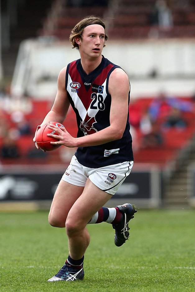 2016 TAC CUP 1st Semi Final - Dandenong Stingrays v Sandringham Dragon MELBOURNE, AUSTRALIA - SEPTEMBER 11: Lachlan Filipovic of Sandringham Dragons runs during the TAC Cup 1st Semi Final match between Dandenong Stingrays and Sandringham Dragons at Ikon Park on September 11, 2016 in Melbourne, Australia. (Photo by Rob Prezioso/AFL Media)